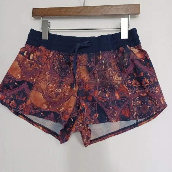Calia by Carrie Underwood Shorts Pull On Tie Waist Blue Multi Womens Small - Picture 7 of 12